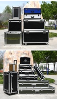 Boîtes de transport en alliage d'aluminium camouflage personnalisées pour le transport d'équipements et d'instruments avec doublure en EVA ignifuge épaissie