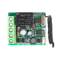 Interruptor RF de 433 MHz, 110 V, 220 V, Mini Interruptor de Control Remoto, Módulo Receptor de Relé de Contacto Seco para Sistema de Control de Garaje, Bricolaje