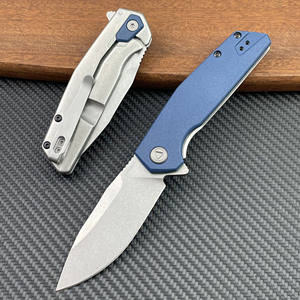 Coltello Tascabile Pieghevole KS 2036 con Manico in ABS e Lama in Acciaio 8CR13MOV per Autodifesa, Sopravvivenza, Caccia e Taglio Frutta - Product Image 2