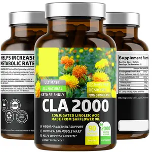 健康体重和瘦肌肉质量胶囊最大强度CLA软胶囊减肥补充剂