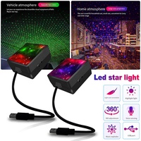 Projecteur d'ambiance LED USB Starry Star pour toit de voiture Nouvel état Intérieur Galaxy Sky Lampe laser Rouge Bleu Top Plafonnier