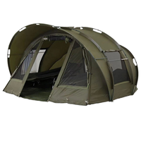 Carpa Integrada para Acampar y Pescar con Protección Contra Mosquitos, Fácil de Instalar, Estructura de Acero y Tela Oxford