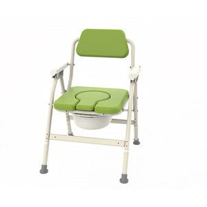 Chaise de toilette portable avec cadre en alliage d'aluminium renforcé, pliable, pour personnes âgées, usage domestique, avec une conception durable - Product Image 1