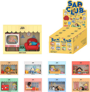 Popmart magasin officiel Original Crybaby triste <span class=keywords><strong>Club</strong></span> série scène ensembles boîte aveugle figurines jouets à collectionner décorations cadeaux - Product Image 2