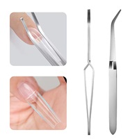 Clip de sculpture d'ongles professionnel en acier inoxydable, outil de façonnage de précision pour des manucures de qualité salon