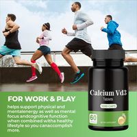 OLLI Capsules de Vitamines Calcium VD3 Personnalisées sous Marque Blanche Certifiées Halal pour Complément Beauté Adulte (Ne convient pas aux nouveau-nés)