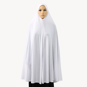 Plain Headscarf Instant Shawl Prayer Abaya Muslim Women Cotton Modest Khimar Hijab Stretch <strong>Kaftan</strong> Wholesale - Product Image 2