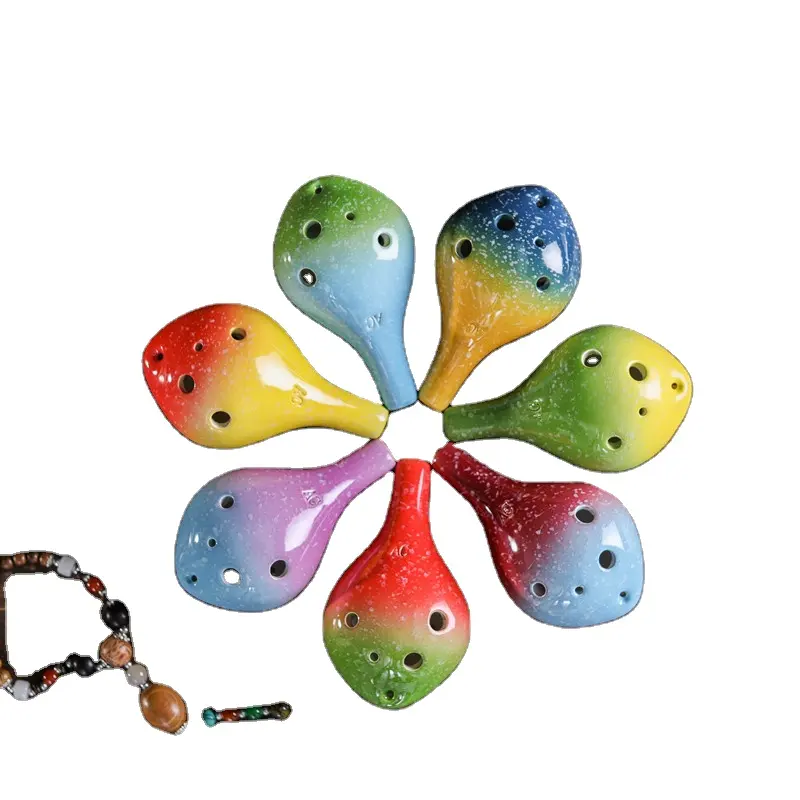 Grosir 6 Lubang Alto C Keramik Ocarina Siswa Anak-anak Dewasa Alat Musik untuk Pemula