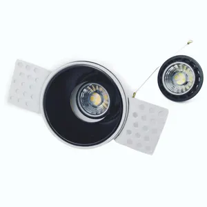 LED Fitting Perumahan Tersembunyi LED GU10 Lampu Downlight Bingkai Lampu Langit-langit Produsen MR16 GU10 Downlight