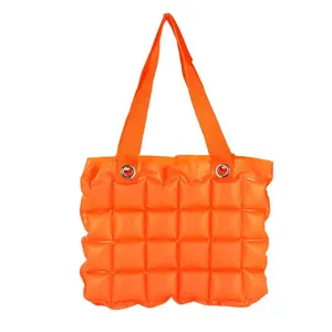 Custom Print Logo Inflatable Bubble Bag Women's Bag PVC Hand Beach Bag