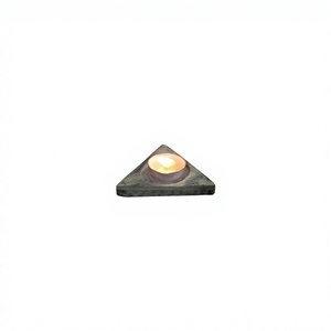 Antique Design Handmade Round Soapstone Candle <b>Lamps</b> for Home Decoration - Product Image 1