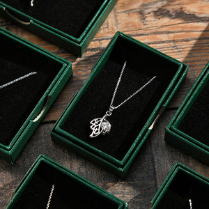 Custom Logo Kraft Paper Jewelry Packaging <b>Gift</b> <b>Box</b> for Ring Necklace <b>Earrings</b> Bracelet Wholesale Jewelry <b>Box</b> - Product Image 5