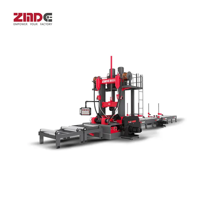 ZMDE 3 em 1 linha de produção de feixe H combinação de alta eficiência para solda, montagem e endireitamento de máquina integral