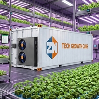 Système d'agriculture verticale hydroponique intelligent pour usine de culture en conteneurs, pour légumes, champignons, fraises, micro-légumes, grande capacité