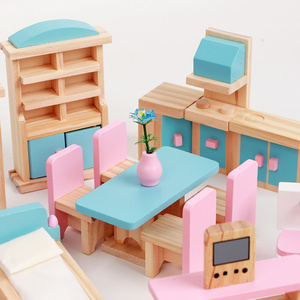 Accesorios para <span class=keywords><strong>Casa</strong></span> <span class=keywords><strong>de</strong></span> <span class=keywords><strong>Muñecas</strong></span> en Miniatura a Escala 1:12 para Cocina, Dormitorio y Baño, Juego <span class=keywords><strong>de</strong></span> 35 Piezas <span class=keywords><strong>de</strong></span> Muebles <span class=keywords><strong>de</strong></span> Madera Rosa para <span class=keywords><strong>Casa</strong></span> <span class=keywords><strong>de</strong></span> <span class=keywords><strong>Muñecas</strong></span> - Product Image 4