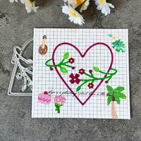 AAGU artigianato metallo taglio Die Scrapbook carta goffrato carta modello artigianale cuore foglia fiore fustro muore