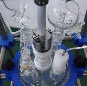 Laboratório químico vidro reator alta borosilicato vidro PLC controlada pressão navio equipamentos semi-automáticos para produção ácida - Product Image 5