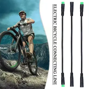 Cabo de conexão à prova d'água para bicicleta elétrica Julet, cabo de extensão feminino para masculino DIY, de alta qualidade, 2/3/4/5/6 pinos 1T4 1T5