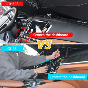 Nâng cấp dù để che nắng lớn 55x29 ''cửa sổ phía trước kính chắn gió ô che cho SUV Xe Tesla Mô Hình Ô Tô Phụ kiện nội thất - Product Image 5