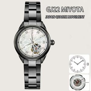 Relojes de Lujo de Acero Inoxidable, Clásicos y Elegantes para Damas, Reloj Mecánico Automático con Esqueleto y Diamantes - Product Image 3