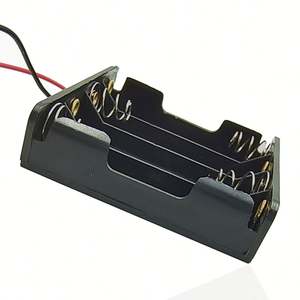 Penjualan Terbaik produk 4 baterai Aa 6v tempat baterai dengan kabel timah No. 5 UM-3 kering baterai Alkaline hitam AA - Product Image 6