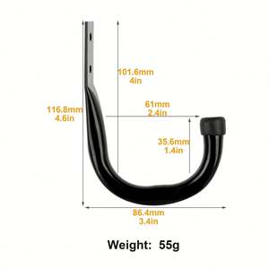 Dropshipping Shopify Lot de 6 crochets de garage, crochets utilitaires, crochets de garage Crochets muraux robustes - Product Image 2