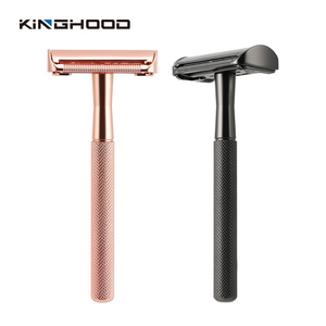Nouveauté Lang handvat métallique noir handvat classique à double tranchant Scheermesjes voor Vrouwen - Product Image 3