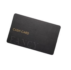 Fábrica de impresión al por mayor tarjetas de visita mate de lámina de oro de color negro personalizado - Product Image 1