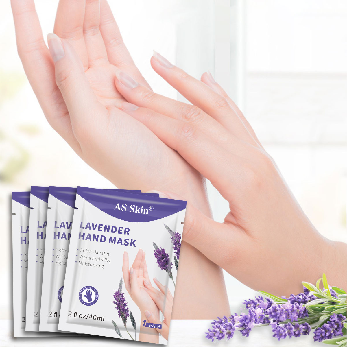 Натуральная Отбеливающая увлажняющая Органическая питательная маска для рук