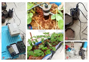 RIKA RK520-11 All In 1 Irrigation Soil Moisture And Temperature EC Electrical Conductivity Soil PH Sensor Meter Probe