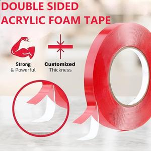 Cinta Acrílica Transparente Gmark, Ultrafina, de Doble Cara, Industrial, con 2 Adhesivos, Resistente a Altas Temperaturas, para <span class=keywords><strong>Horno</strong></span> Comercial - Product Image 1