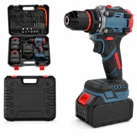 Perceuse sans fil 21V sans balais à batterie lithium-ion, outil électrique, perceuse-visseuse, machine alimentée par batterie, excellent rapport qualité-prix