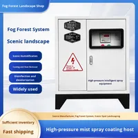Système de brumisation haute pression pour humidification et refroidissement, atomiseur de brouillard artificiel pour le refroidissement extérieur des jardins et des parcs d'attractions