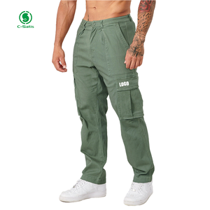 Pantalon cargo nouvellement conçu, pantalon à la mode <span class=keywords><strong>de</strong></span> couleur pure <span class=keywords><strong>de</strong></span> style grandes poches pour <span class=keywords><strong>hommes</strong></span>, peut être personnalisé - Product Image 1