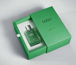 Caja de regalo de perfume deslizante de cartón de lujo con logotipo personalizado de fábrica, para botellas de vidrio de 10 ml y 50 ml, con papel de regalo. - Product Image 1