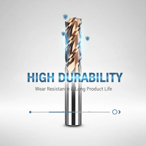 55 derece 4-Blade Tungsten çelik <span class=keywords><strong>CNC</strong></span> freze kesicisi düz Shanks alaşım parmak freze çakısı freze kesicisi - Product Image 3