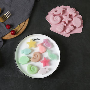 Vente chaude Moule en silicone créatif en forme d'organisme marin, forme de poisson, forme d'hippocampe, moule à biscuits DIY, plaque de cuisson, moule à gâteau, moule à chocolat - Product Image 3