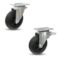 Wholesale stopper caster wheel Designed For Quiet And Clean Movements 