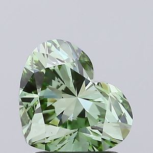 Diamante Suelto CVD de Laboratorio con Corte Brillante en Forma de Corazón, Verde Intenso, Certificado IGI, VVS, Limpio a la Vista, para Joyería - Product Image 3