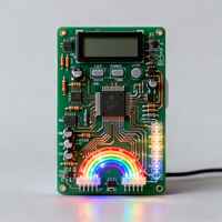 Circuit imprimé d'affichage circulaire LED RVB pour applications électroniques DIY et applications de synchronisation industrielle