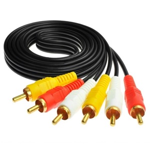 สาย AV 5 ม. 3RCA ต่อ 3RCA ชายต่อชาย ทองแดงแท้ สำหรับเครื่องเล่นดีวีดี - Product Image 2