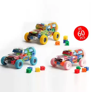 Blocs de construction carrés intelligents, jouet éducatif, 60 pièces, ensemble de blocs de construction magiques DIY - Product Image 3