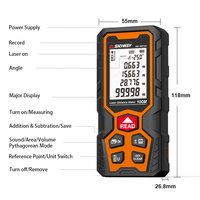 Sndway SW-WR Ip68 Module de mesure Laser rouge 100m Logo de niveau numérique Outils de mesure personnalisés Distancemètre extérieur