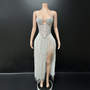 Novance Y5107 <span class=keywords><strong>Abito</strong></span> da Sera Lungo Bianco con Nappe per <span class=keywords><strong>Donna</strong></span>, Spalline Sottili, Strass, Vestito per Feste di <span class=keywords><strong>Laurea</strong></span> - Product Image 1