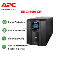 APC SMC1500I-CH Smart-UPS 1500VA/900W Single Phase Line Interactive Tower UPS with Lead-Acid Battery for Small Servers