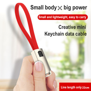 Llavero portátil <span class=keywords><strong>USB</strong></span> para teléfono móvil, Cable de datos de sincronización de carga rápida para iPhone Micro tipo <span class=keywords><strong>C</strong></span> - Product Image 4