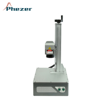 Machine de gravure laser à fibre mini CNC 50W pour bijoux en or et argent, découpe laser de bagues, gravure sur acier inoxydable
