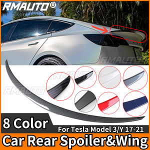 Aileron arrière en fibre de carbone RMAUTO, type performance, pour Tesla Model 3 2017-2021 et Model Y 2021, kit carrosserie. - Product Image 1
