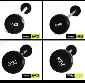 Set di bilanciere curvo speciale per palestra commerciale, barra rivestita in gomma con cremagliera in acciaio integrato - Product Image 5