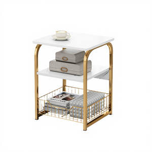 Meuble d'appoint moderne en bois pour canapé et petite table basse, table de chevet mobile pour chambre à coucher - Product Image 3